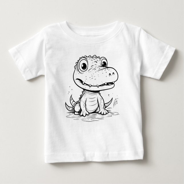 Gator Farbe es selbst Baby T-shirt (Vorderseite)