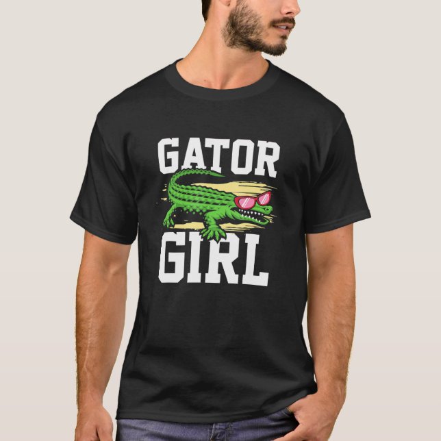 Gator Girl for Men Women Crocodile   T-Shirt (Vorderseite)