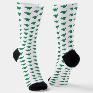 Gator Grub Green Alligator-Muster Socken