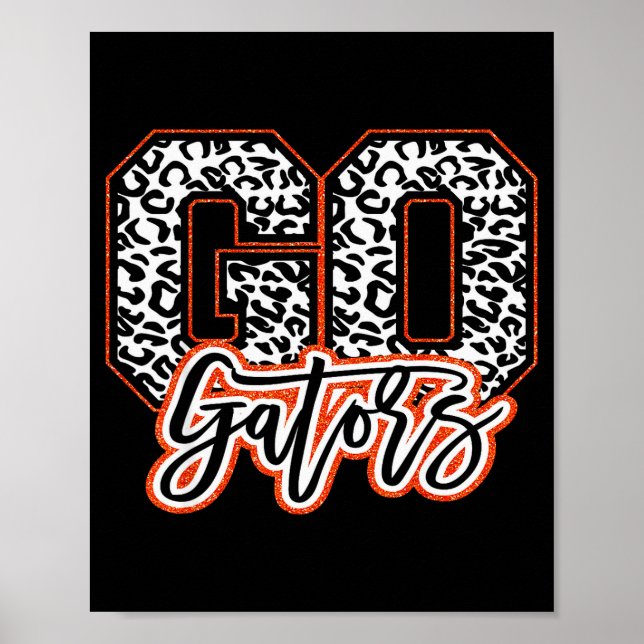 Gator Name Team Go Back To School Heart For Men Wo Poster (Vorne)