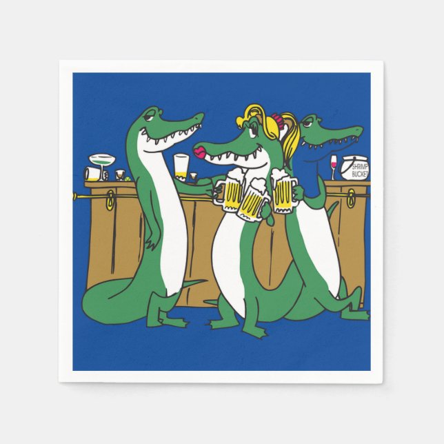Gator Paper Napkin Serviette (Vorderseite)