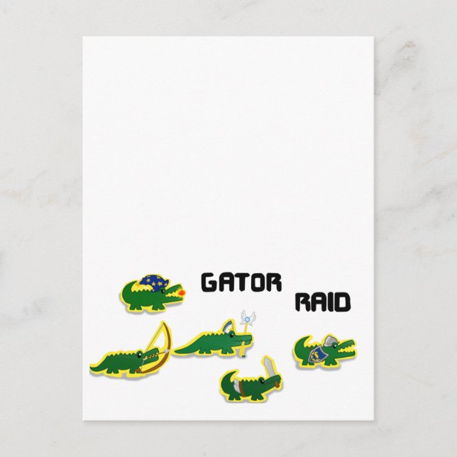 Gator Raid Postkarte (Vorderseite)