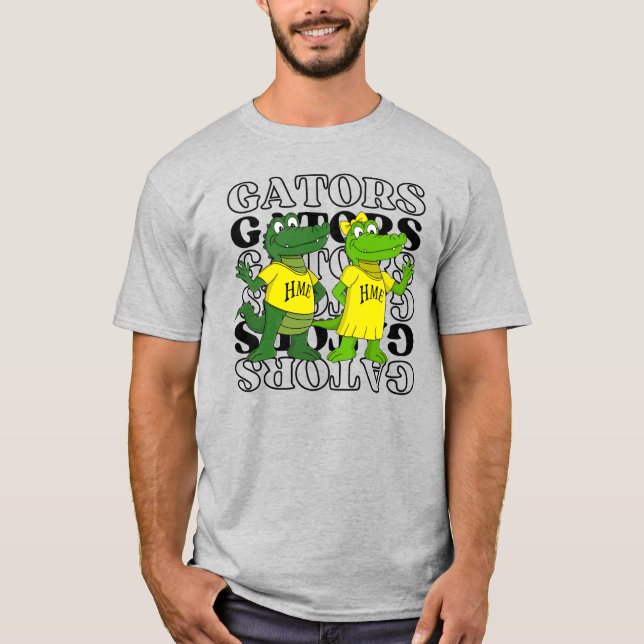 Gator Spiegel Hintergrund T-Shirt (Vorderseite)