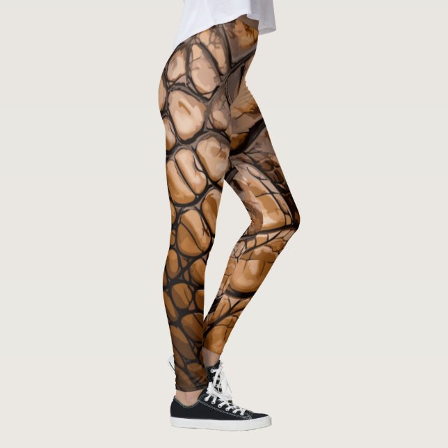 Gator Textur Leggings (Rechts)