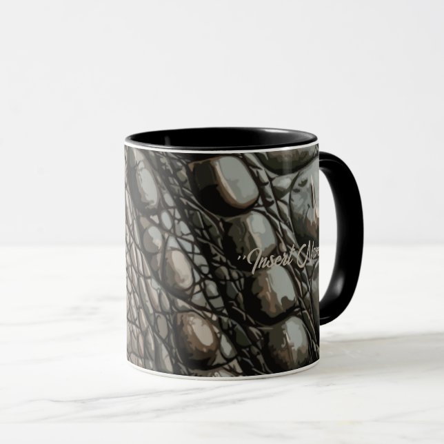 Gator Textur Tasse (VorderseiteRechts)