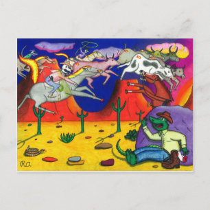 Gator und Ghost Riders Postkarte