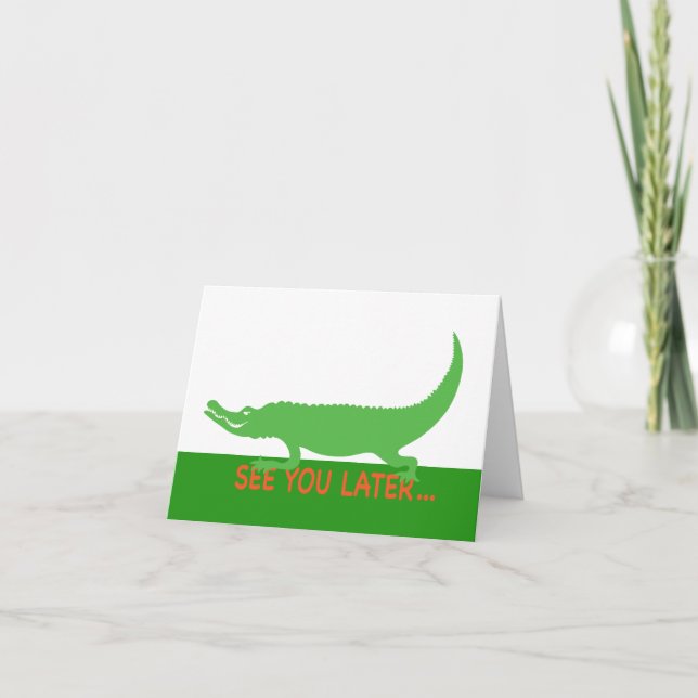 Gator Vielen Dank, dass Sie eine Karte haben (Vorderseite)