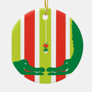 Gators Holiday Mistletoe  Keramik Ornament