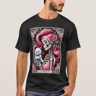 Gatos Before Vatos Skelett Katzenliebhaber Griesgr T-Shirt