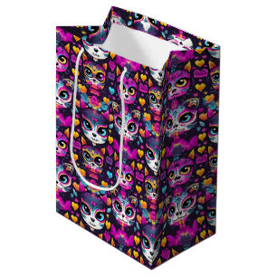 😻 Gatos de Muertos Fiesta Mittlere Geschenktüte