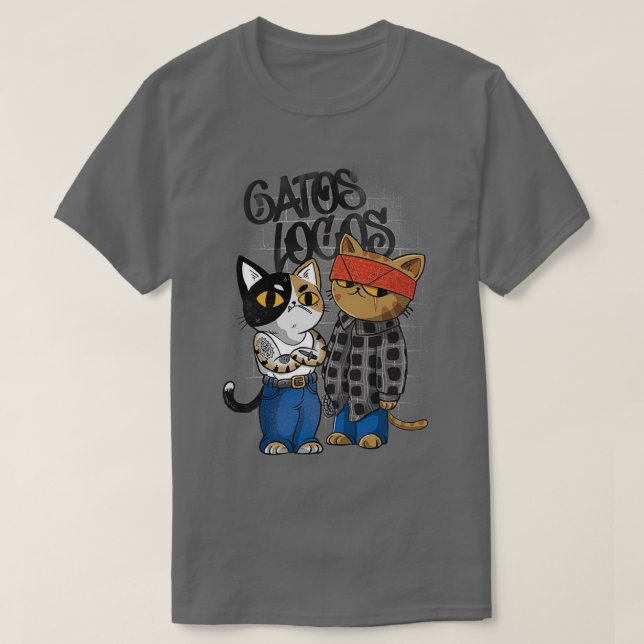 Gatos locos T-Shirt (Design vorne)