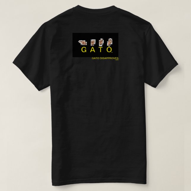 Gato's Watching6, T-shirt Cat Unisex Crewneck (Design dos)