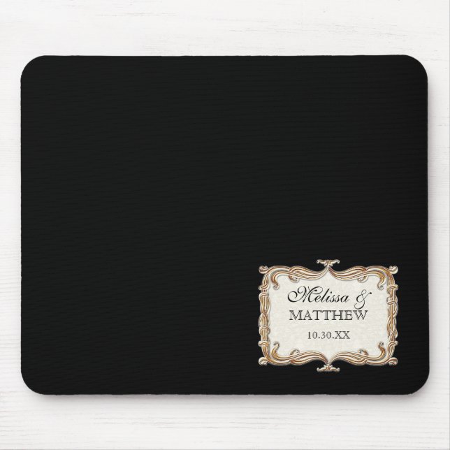Gatsby Art Deco Jugendstil Imitate Golden Tulip Mousepad (Vorne)