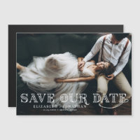 Gatsby Art Deco Lettering Foto Save the Date