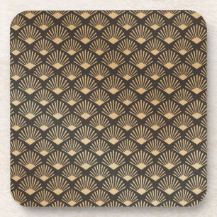 Gatsby Art Deco Vintag Geometrisches Lüftermuster Getränkeuntersetzer