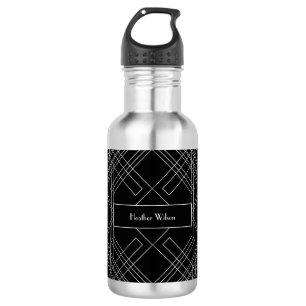 Gatsby Art Deco Wasserflasche mit Name