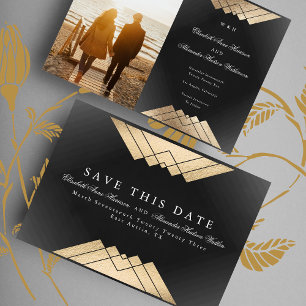 Gatsby Foil Save the Date Ankündigung