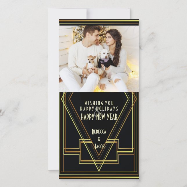 Gatsby-Foto Feiertagskarte (Vorderseite)