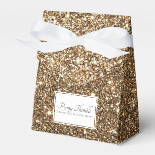 Gatsby Gold Glitzer Geschenkschachtel