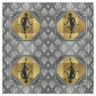 Gatsby Prallplatten-Kunst-Deko-Gewebe Stoff