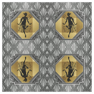 Gatsby Prallplatten-Kunst-Deko-Gewebe Stoff