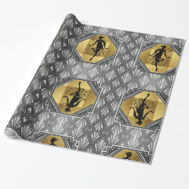Gatsby Prallplatten-Kunst-Deko-Verpackungs-Papier Geschenkpapier