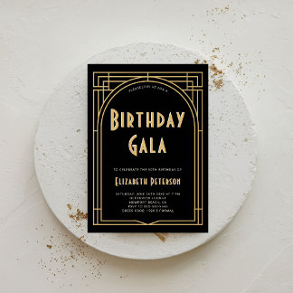 Gatsby Roaring 20er Deko Arch Birthday Einladung