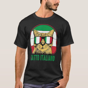 Gatto Italiano Niedlich Italienische Katze Proud I T-Shirt