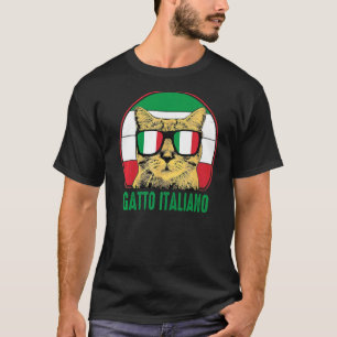 Gatto Italiano Niedlich Italienische Katze Proud I T-Shirt