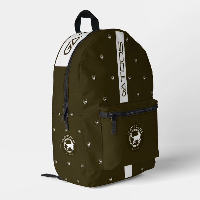 GATTOOS BEDRUCKTER RUCKSACK (Rückseitige Ecke links)