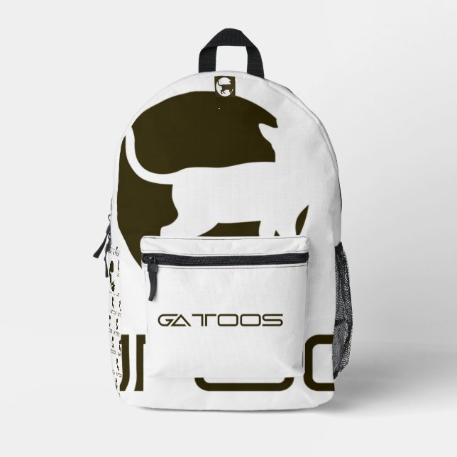 GATTOOS BEDRUCKTER RUCKSACK (Vorderseite)