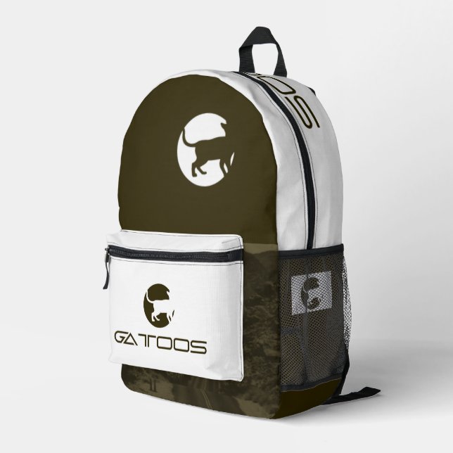 GATTOOS BEDRUCKTER RUCKSACK (Rückseitige Ecke Rechts)