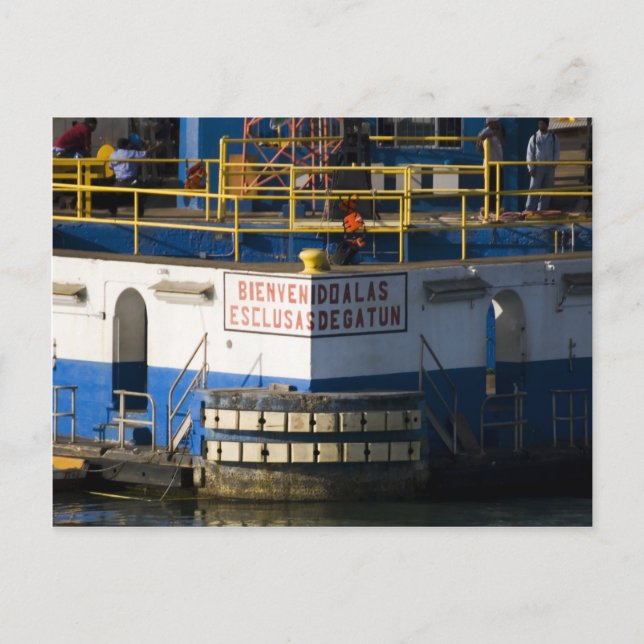 Gatun Locks 3 Postkarte (Vorderseite)