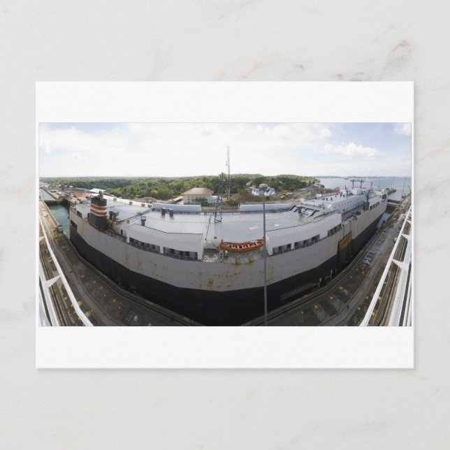 Gatun Locks 9 Postkarte (Vorderseite)