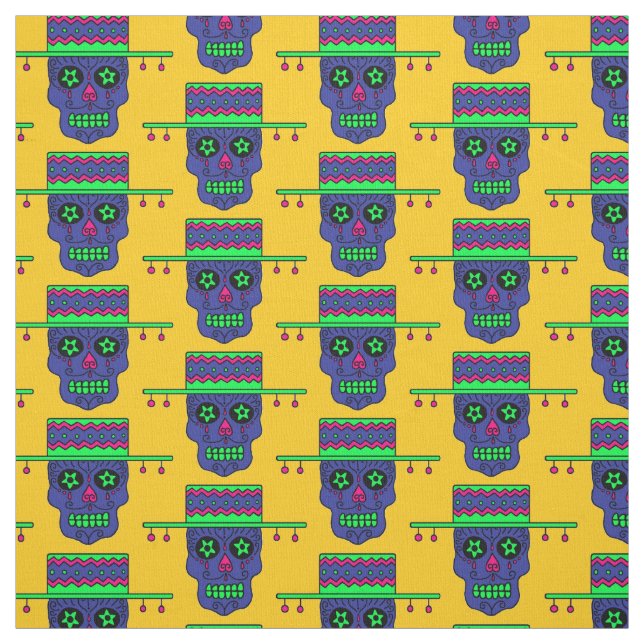 Gaucho Sugar Skull Stoff (Muster)