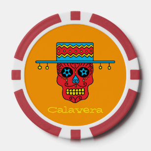 Gaucho Zucker-Schädel Pokerchips