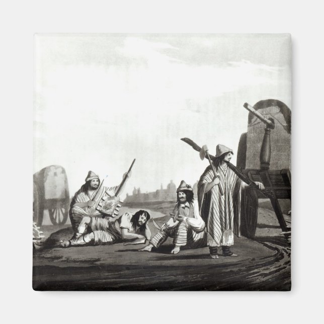 Gauchos von Tucuman, 1820 Magnet (Vorne)