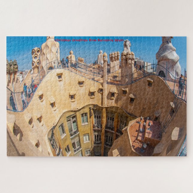 Gaudi Architecture Barcelone. Jigsaw Puzzle (Horizontal)