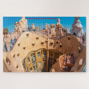 Gaudi Architektur Barcelona. Jigsaw Puzzle