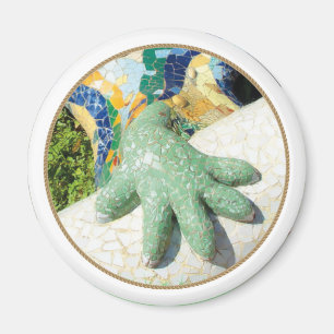 Gaudi Eidechsen-Handfliesen Magnet