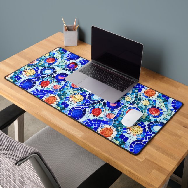 Gaudi Inspiriert Multicolor-Mosaikmuster Schreibtischunterlage (Büro 2)