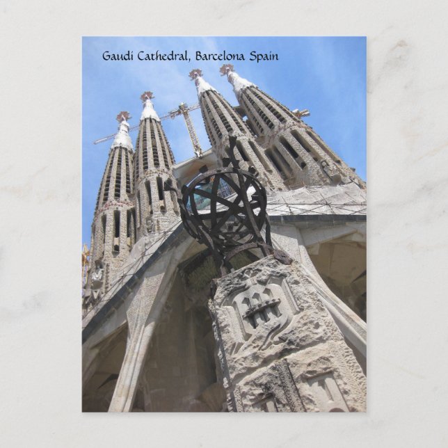 Gaudi Kathedrale, Postkarte Barcelonas Spanien (Vorderseite)