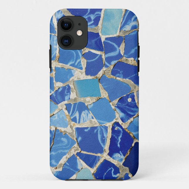 Gaudi Mosaiken mit einer Öl-Touch Case-Mate iPhone Hülle (Rückseite)