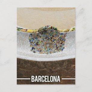 Gaudi Park Guell, Barcelona Spanien Postkarte