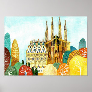Gaudi 's Barcelona Poster