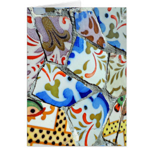 Gaudis Park Guell Mosaik-Fliesen