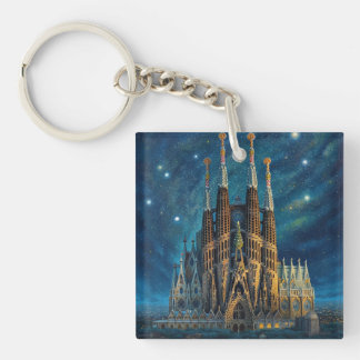 Gaudis Starry Dream | Barcelona Sagrada Familia Schlüsselanhänger
