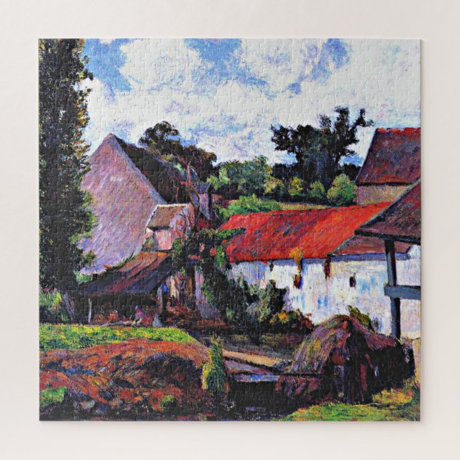 Gauguin - Bauernhof in Osny, Kunstmalerei (Vertikal)