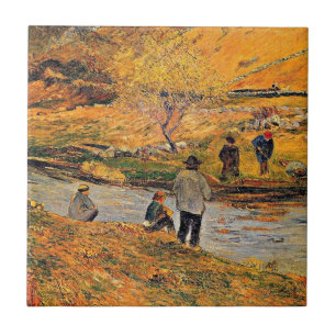 Gauguin - Bretonischer Fischer Fliese