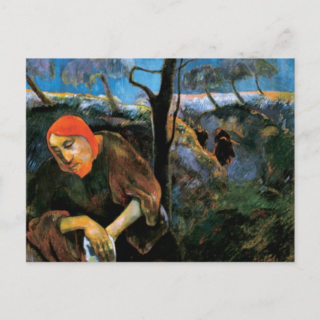 Gauguin Christ im Garten des Mendrisiotto Postkarte (Vorderseite)